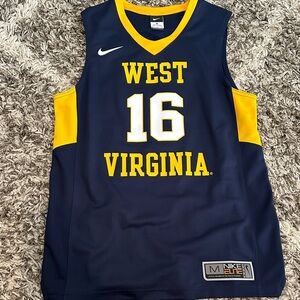 Nike Navy and Yellow West Virginia Jersey